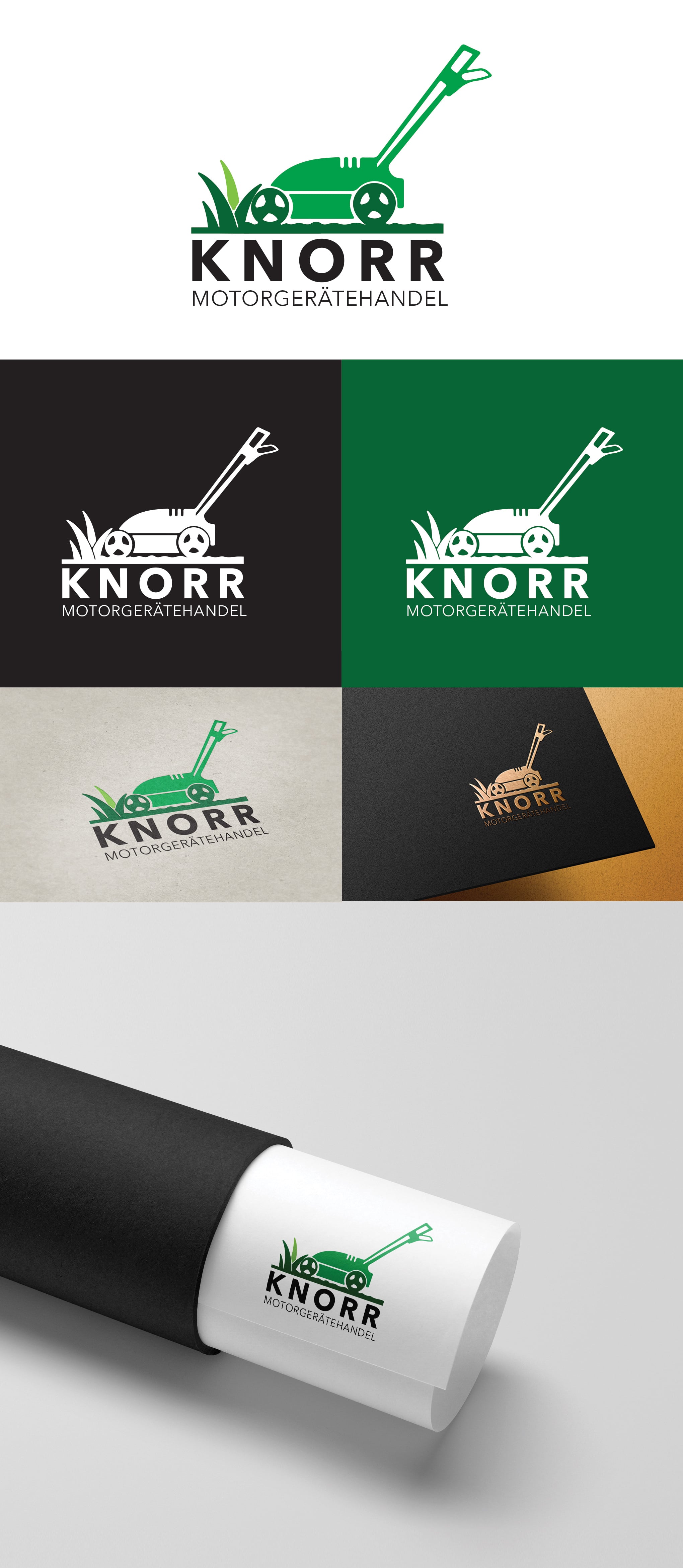 Knorr logo identity system across light and dark applications