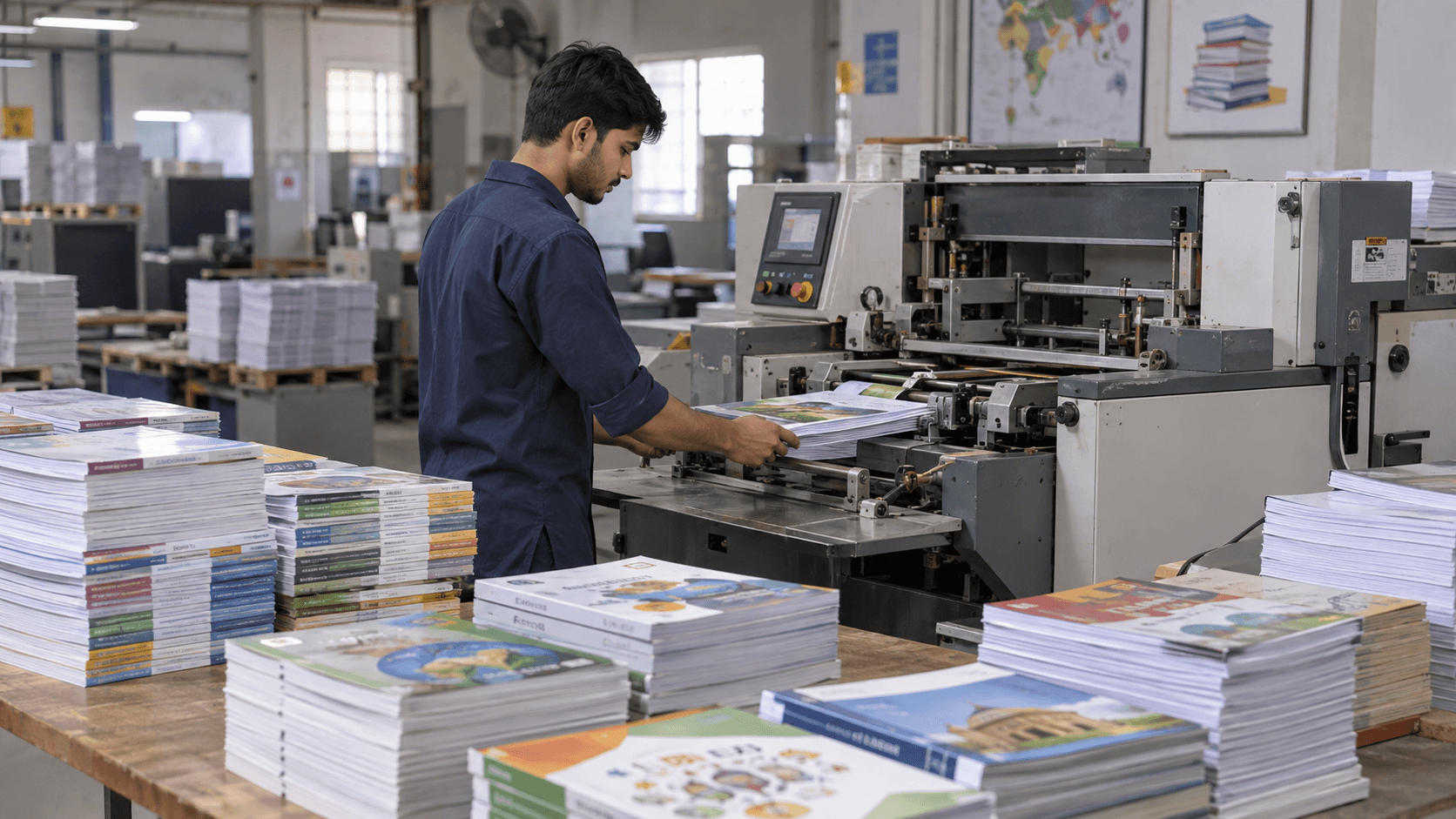 Educational publications in production