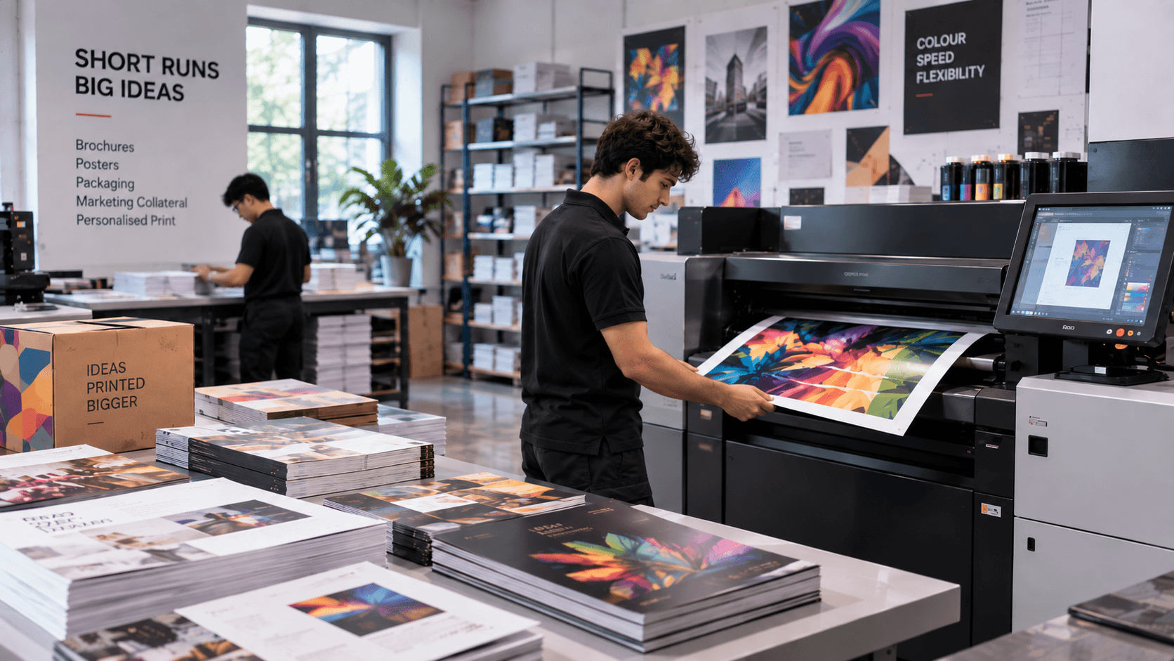 Digital printing specialist producing short-run colour work