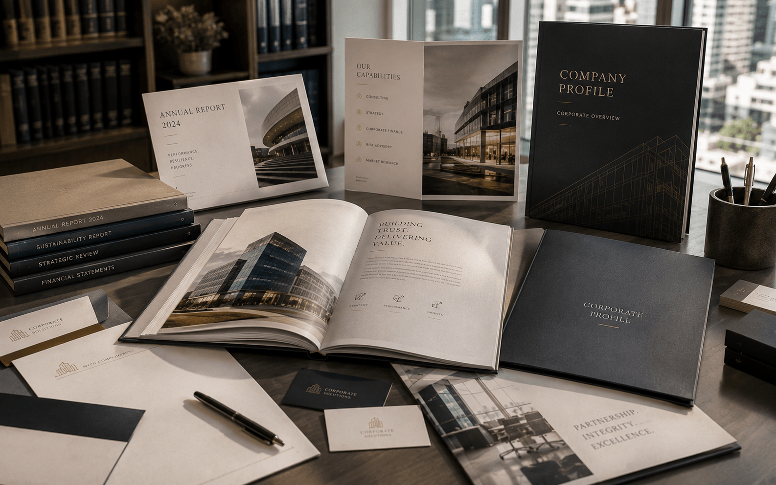 Representative editorial visual for corporate and commercial print applications