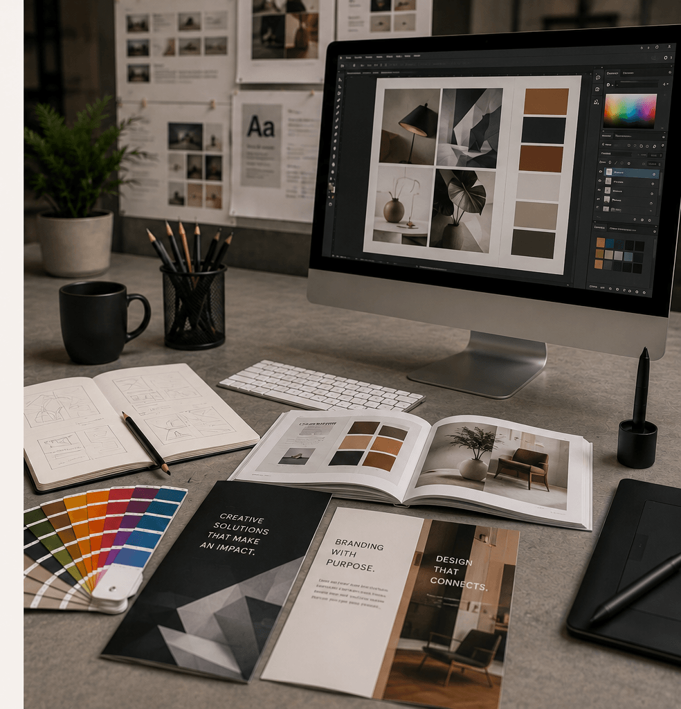 Representative editorial visual for TRICON graphic design services