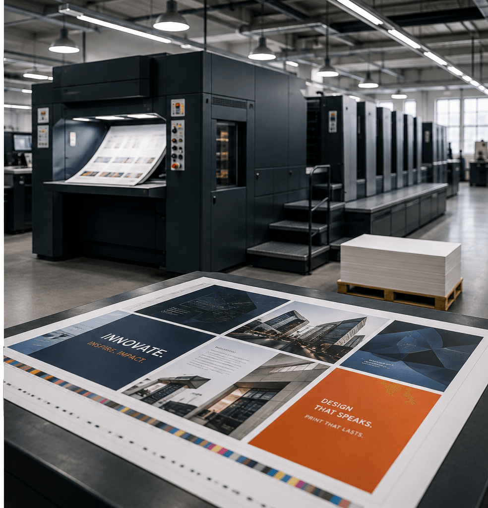 Commercial print-production environment supporting the TRICON company story