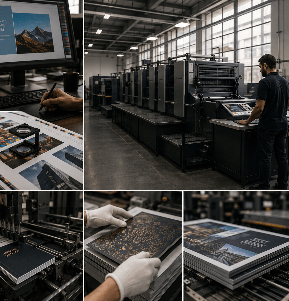 Commercial design and production workflow supporting the TRICON company story